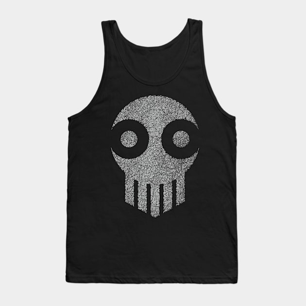 Skull White Tank Top by GeeTee